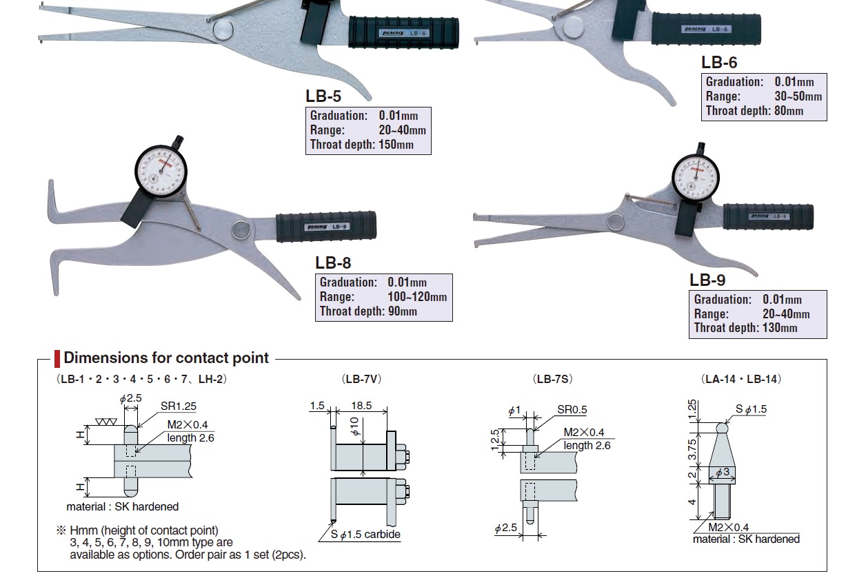Ichiban Precision Sdn Bhd Peacock Peacock Dial Calipers LB series